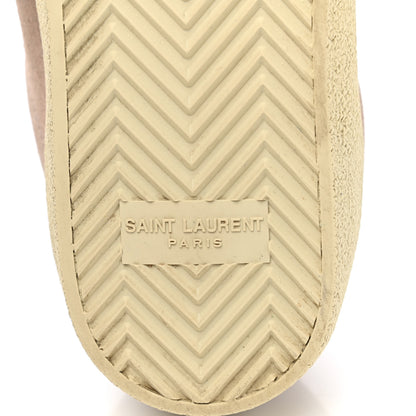 Saint Laurent Distressed Suede Womens Court Classic Sneakers 39 Rose Antique 6 of 8