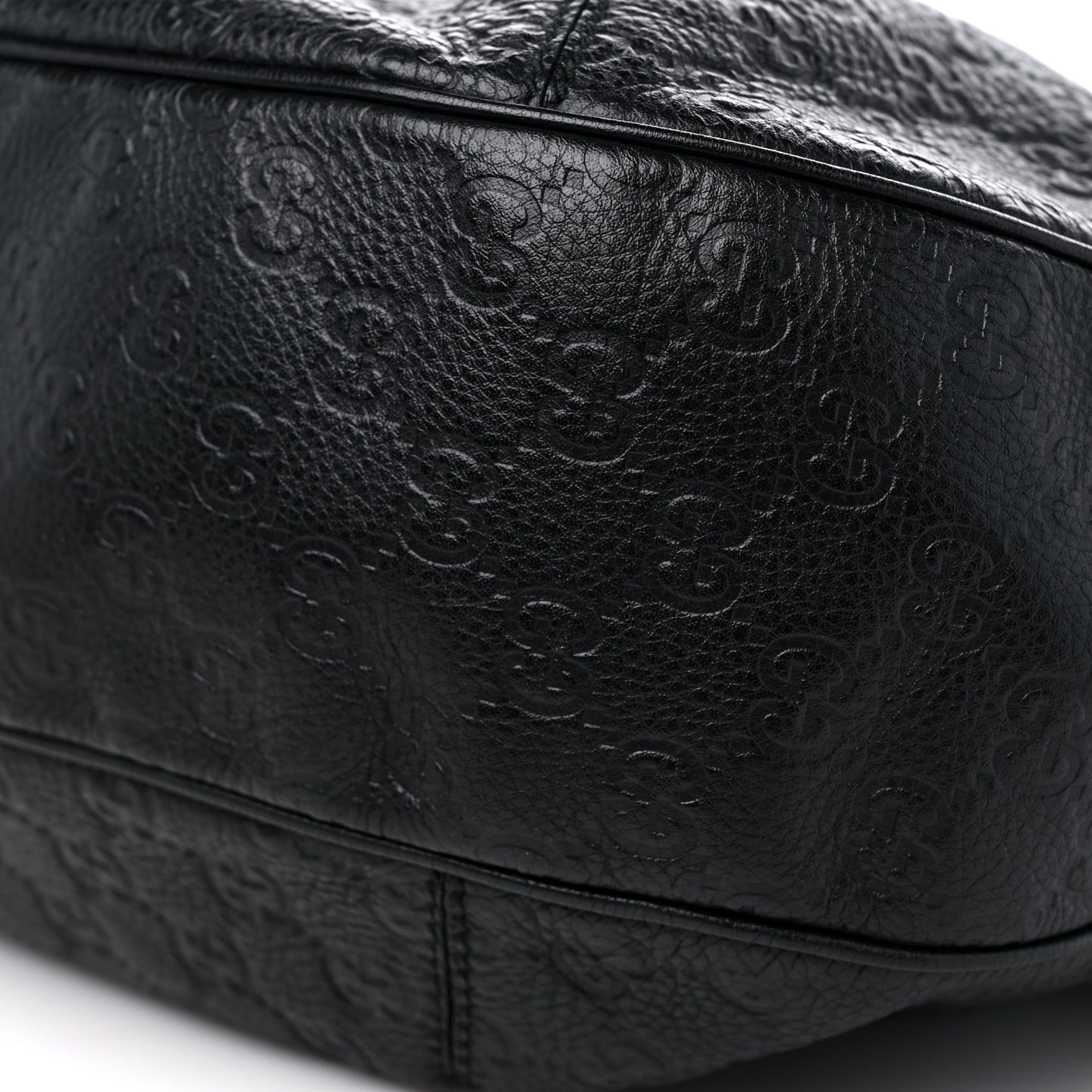 Guccissima Large New Ladies Web Hobo Black
