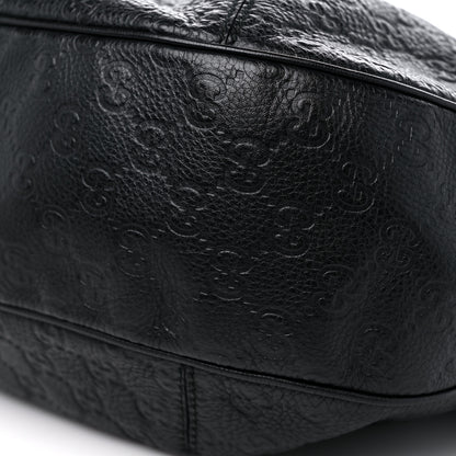 Gucci Guccissima Large New Ladies Web Hobo Black 9 of 15
