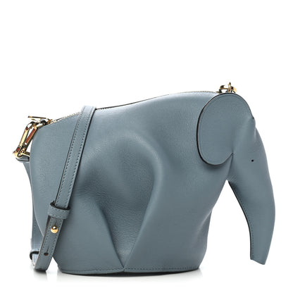 Loewe Calfskin Mini Elephant Crossbody Bag Stone Blue 1 of 9