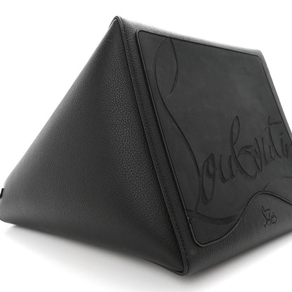 Christian Louboutin Calfskin Empire Spike Studded Small Cabachic Tote Black 8 of 11