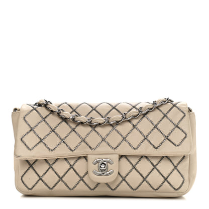 Chanel Lambskin Chain Single Flap Beige 1 of 21