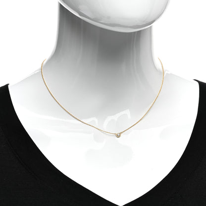 Tiffany 18K Yellow Gold Diamond .12ct Elsa Peretti Diamonds by the Yard Pendant Necklace 2 of 4