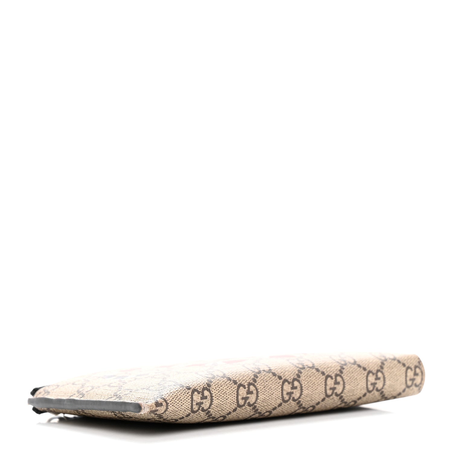 Gucci GG Supreme Monogram Kingsnake Zip Around Wallet Beige 4 of 14