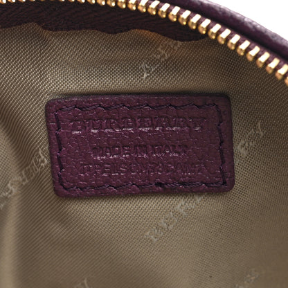 Burberry Haymarket Check Round Key Pouch Plum 6 of 7