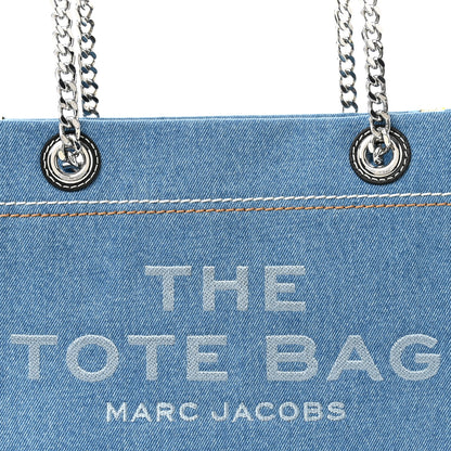 Marc Jacobs Denim Canvas Small Chain Bag Blue Light Wash 8 of 10