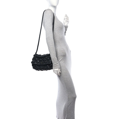 Valentino Garavani Nappa Medium Spikeme Shoulder Bag Black 2 of 9