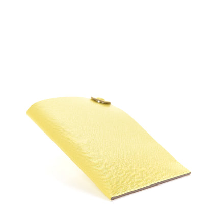 Hermes Epsom Tarmac PM Passport Holder Lime 3 of 5