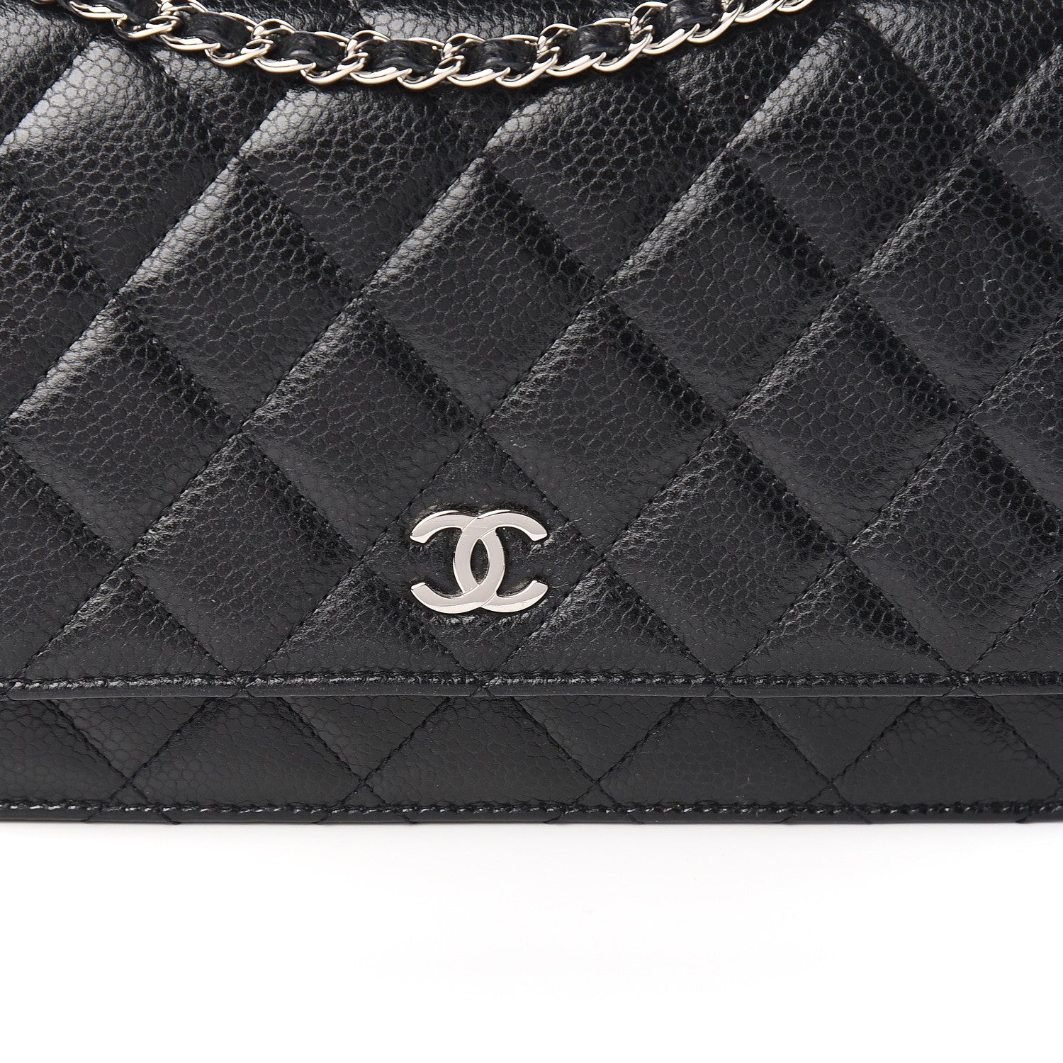 Chanel Caviar Quilted Wallet On Chain WOC Black 14 of 14