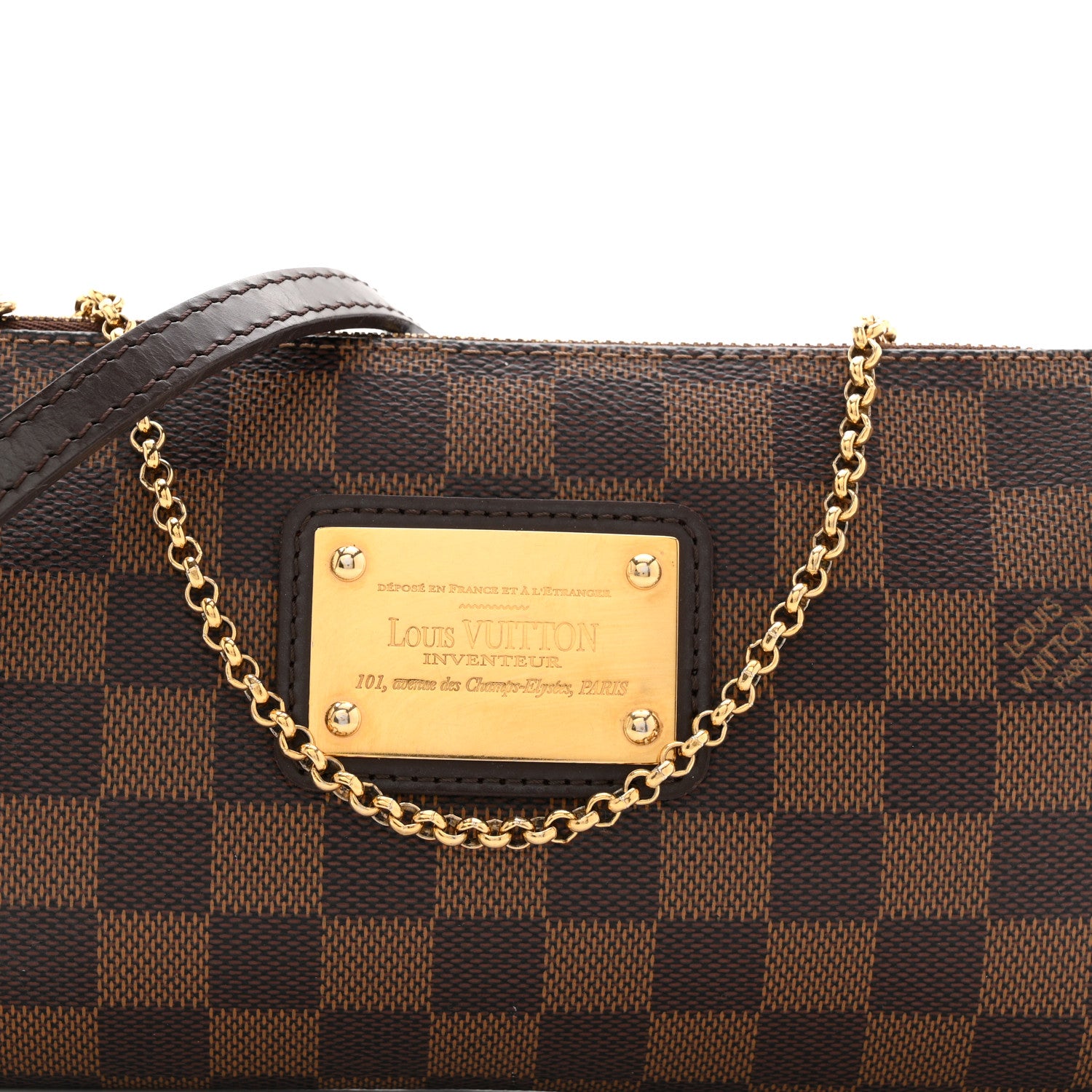 Louis Vuitton Damier Ebene Eva Clutch 8 of 10