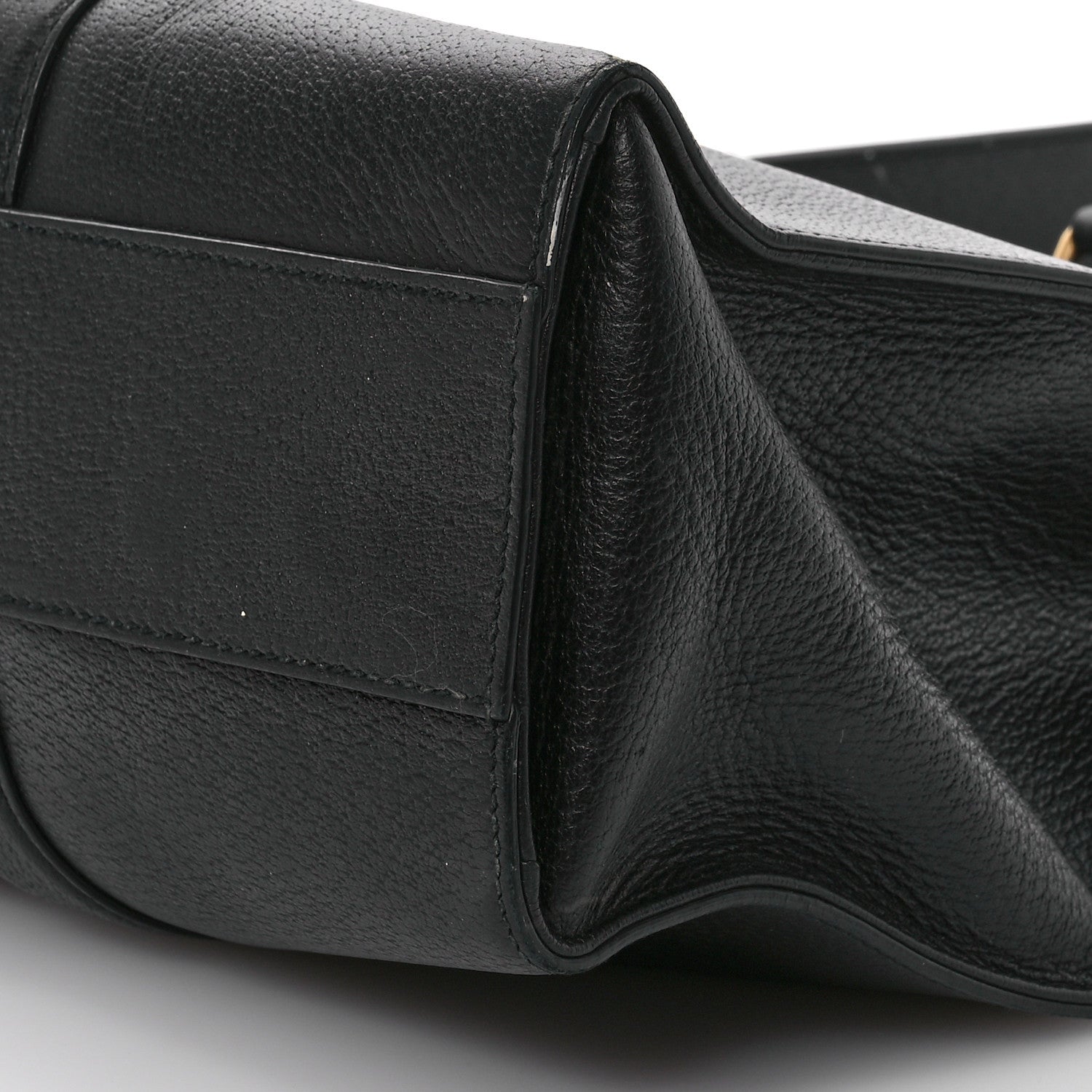 Gucci Grained Calfskin Web Top Handle Tote Black 10 of 14