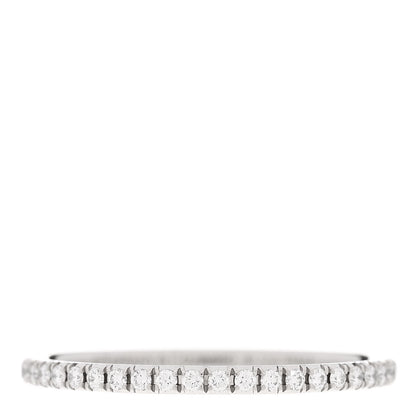 Tiffany Platinum Diamond Metro Full Eternity Band Ring 56 7.5 1 of 4