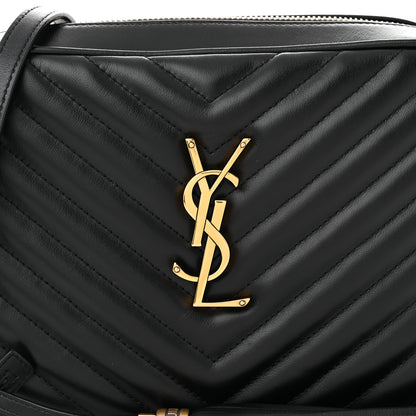 Saint Laurent Calfskin Matelasse Monogram Lou Camera Bag Black 8 of 10