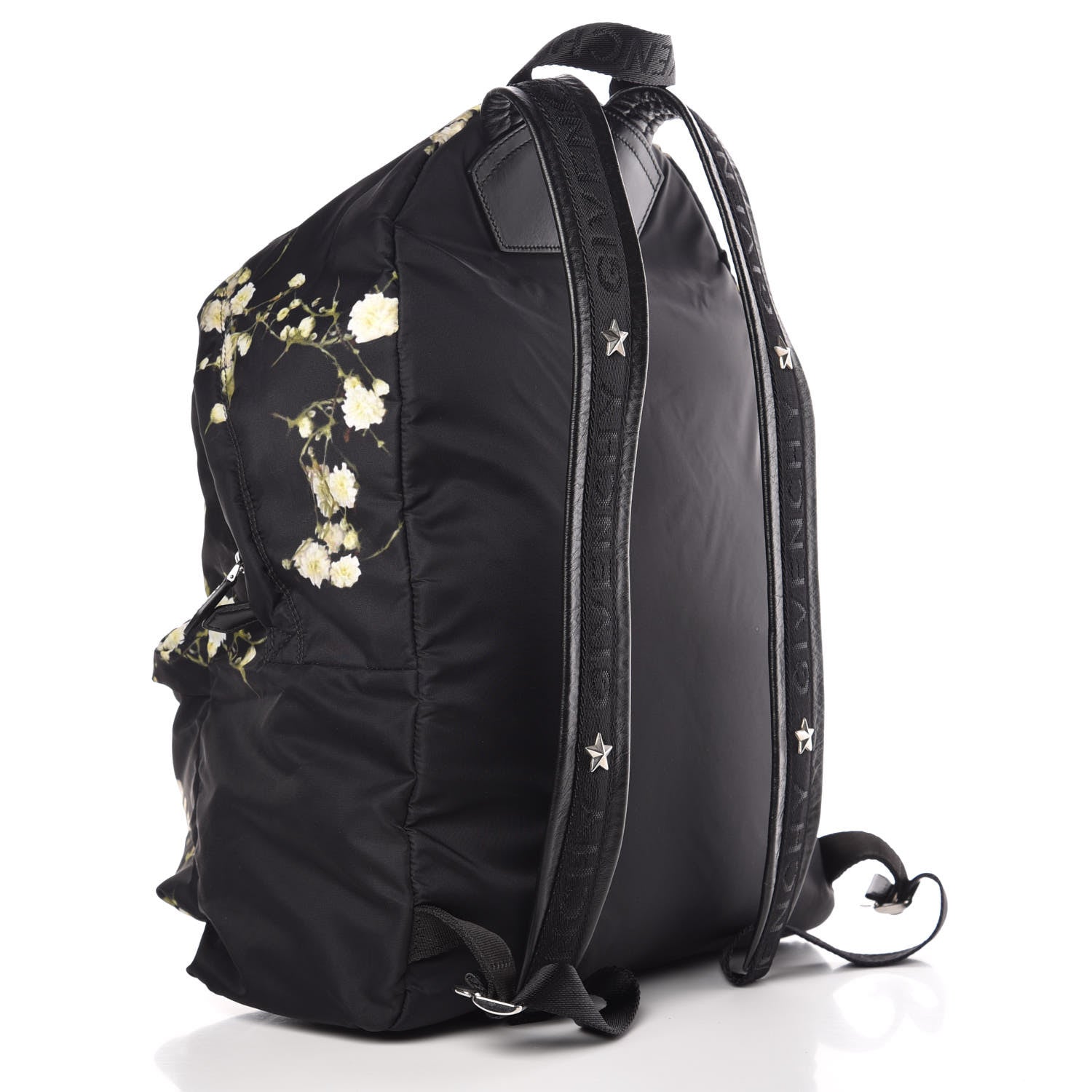 Givenchy Nylon Calfskin Baby's Breath Print Backpack Black 3 of 9