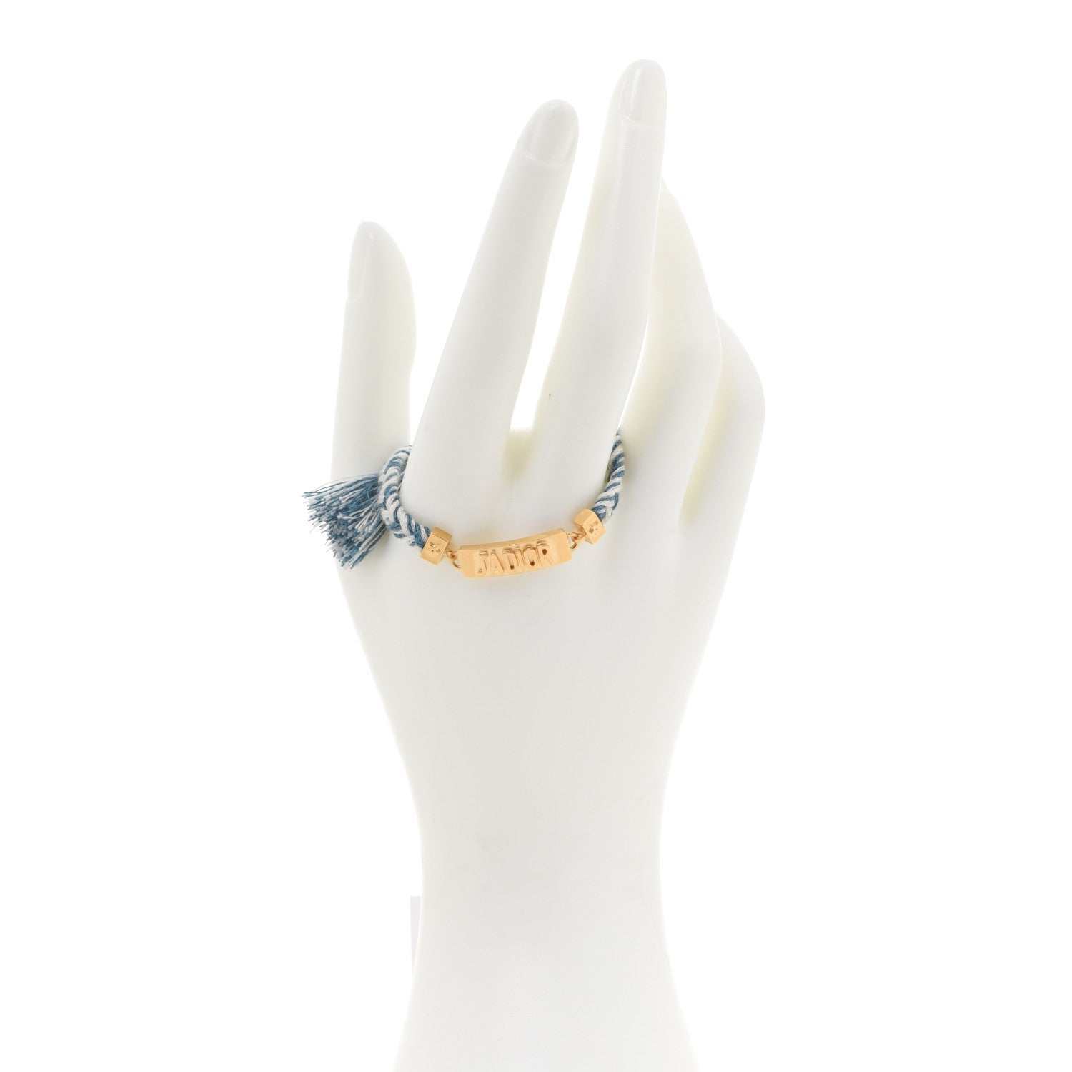 Christian Dior Woven Cotton J'Adior Bracelet Blue 2 of 4