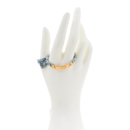 Christian Dior Woven Cotton J'Adior Bracelet Blue 2 of 4