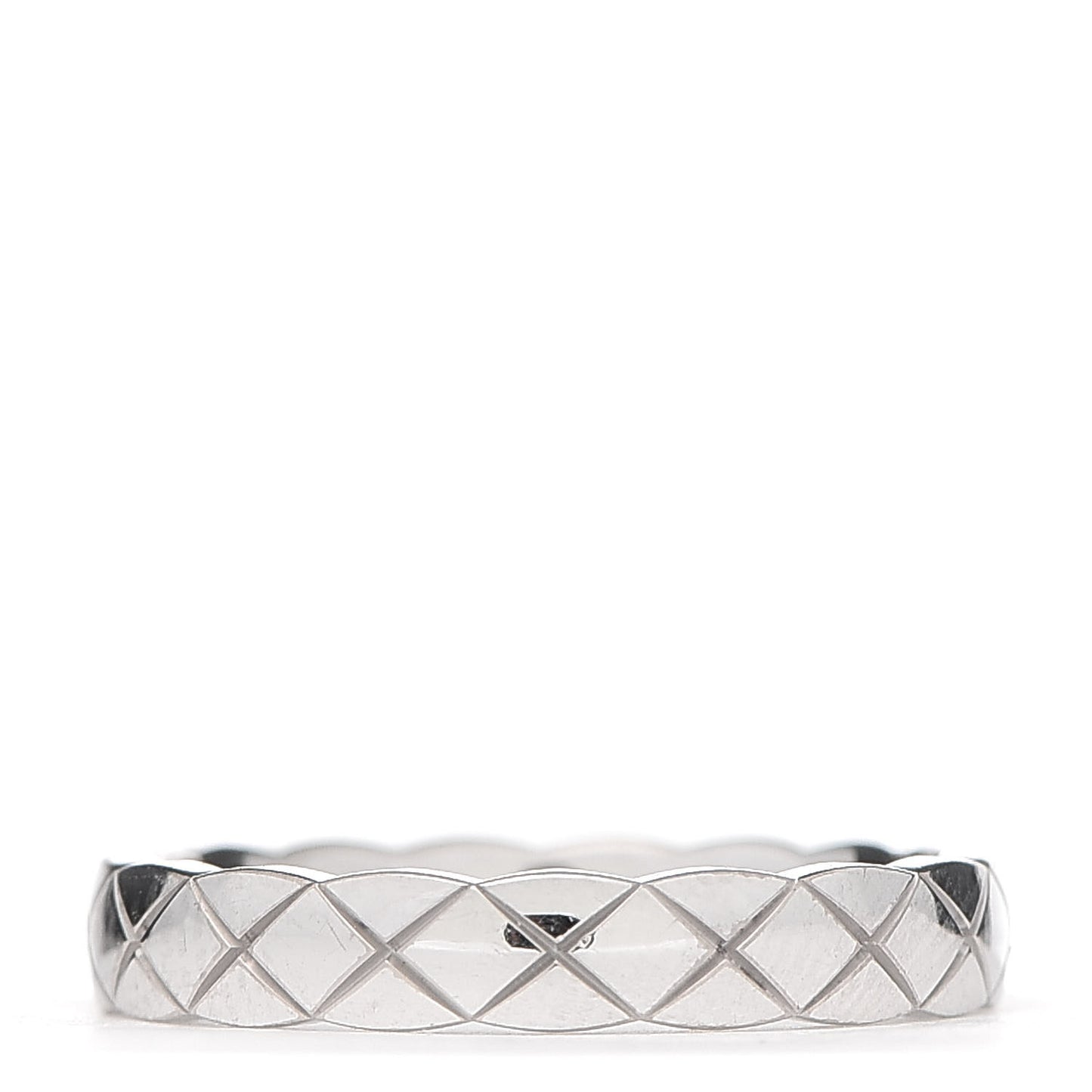 18K White Gold Mini Coco Crush Ring 48 4.5