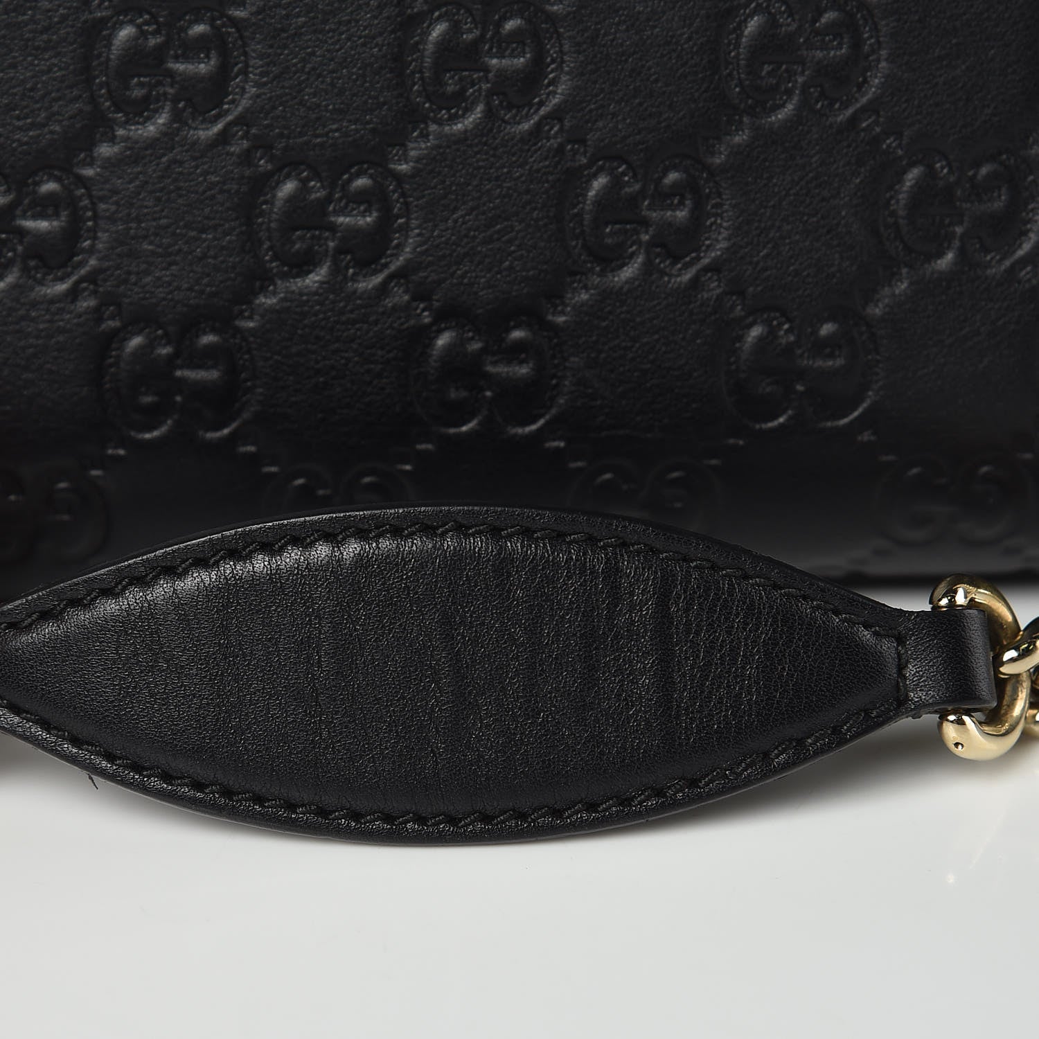 Gucci Guccissima Medium Emily Chain Shoulder Bag Black 14 of 17