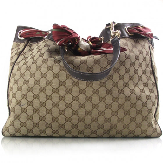 Gucci Monogram Positano Tote 1 of 10