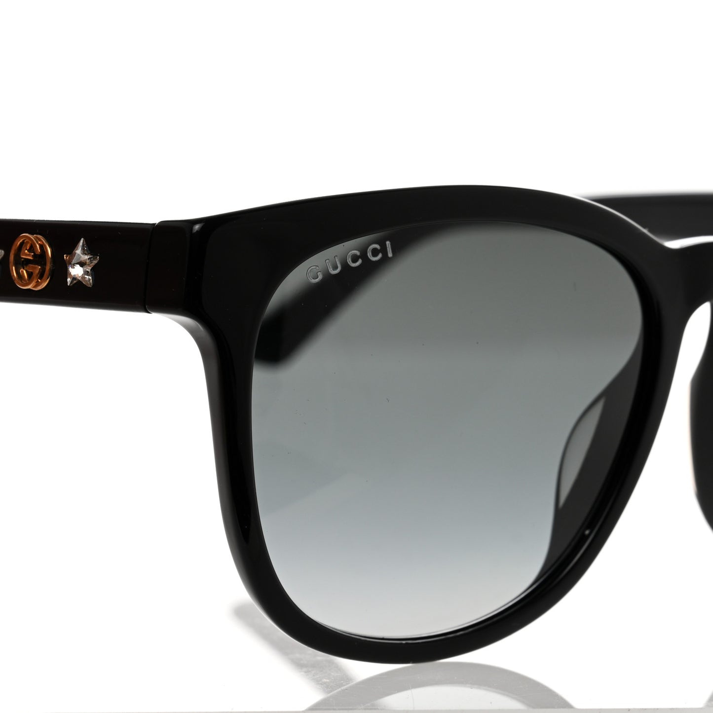 Round Frame Star Sunglasses GG0232SK Black