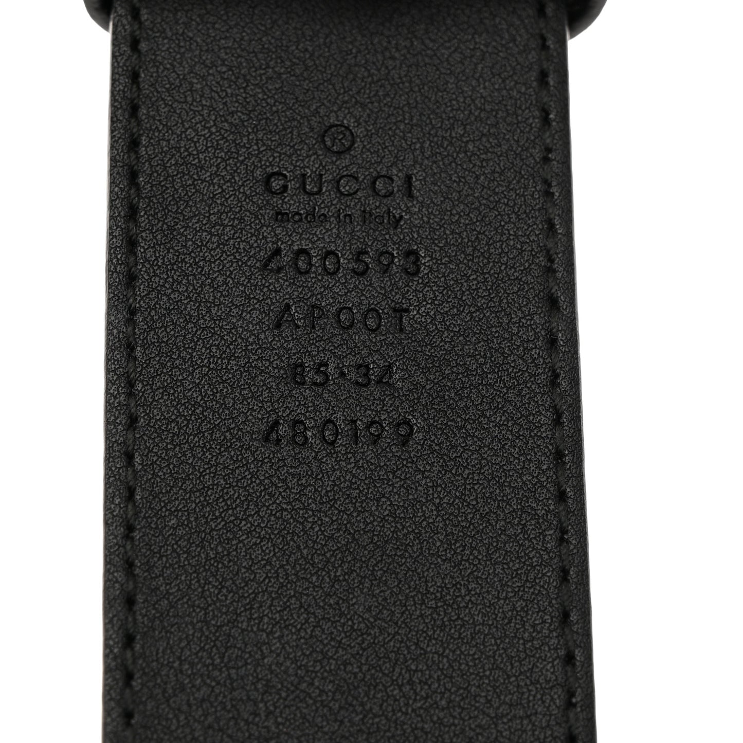 Calfskin Double G 40mm Belt 85/34 Black