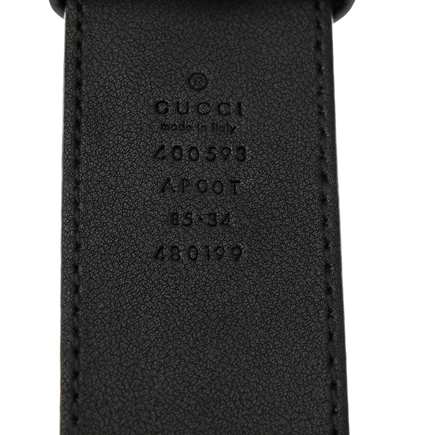 Gucci Calfskin Double G 40mm Belt 85/34 Black 5 of 6