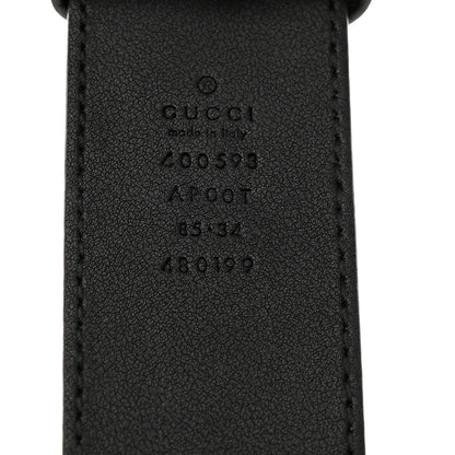 Gucci Calfskin Double G 40mm Belt 85/34 Black 5 of 6