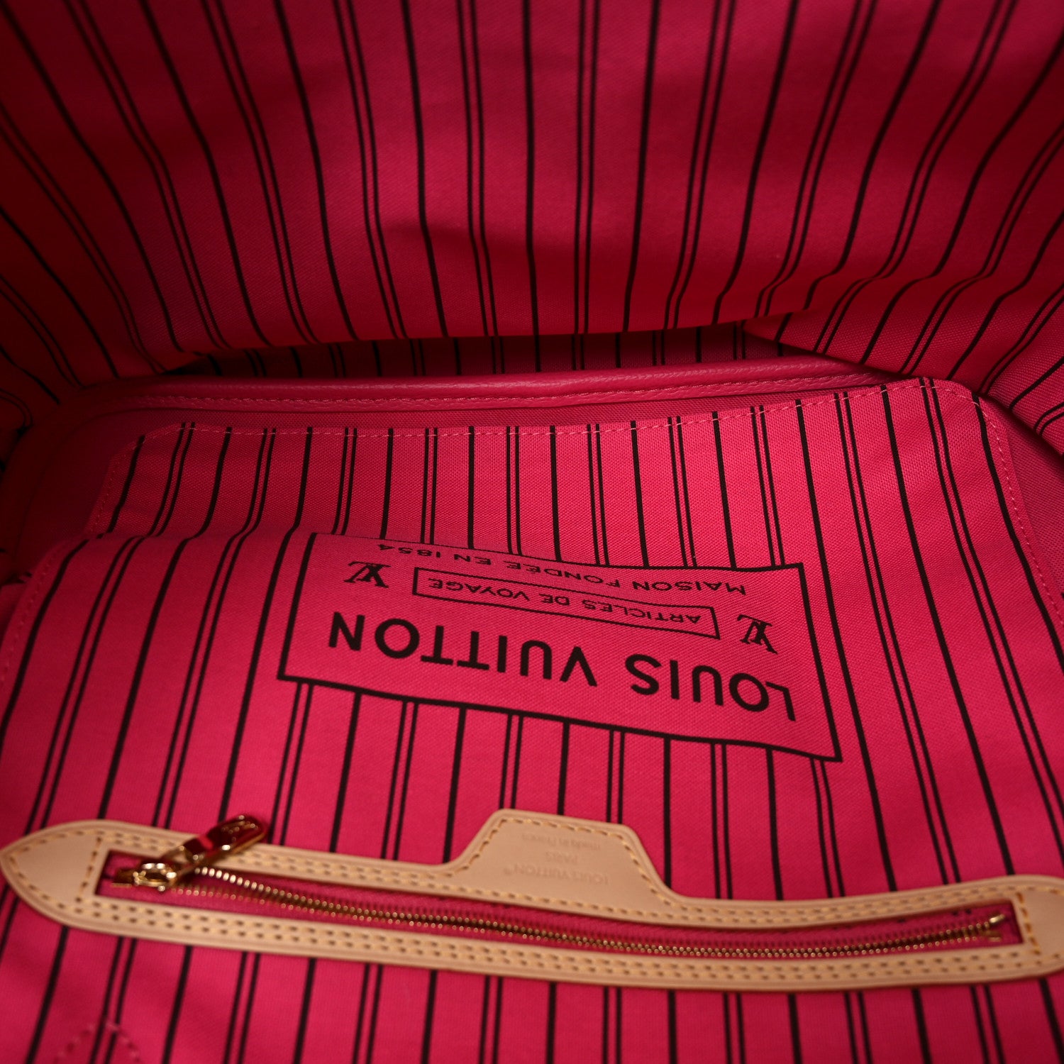 Louis Vuitton Monogram Inside Out Neverfull Bandouliere MM Rose Pondichery 9 of 19