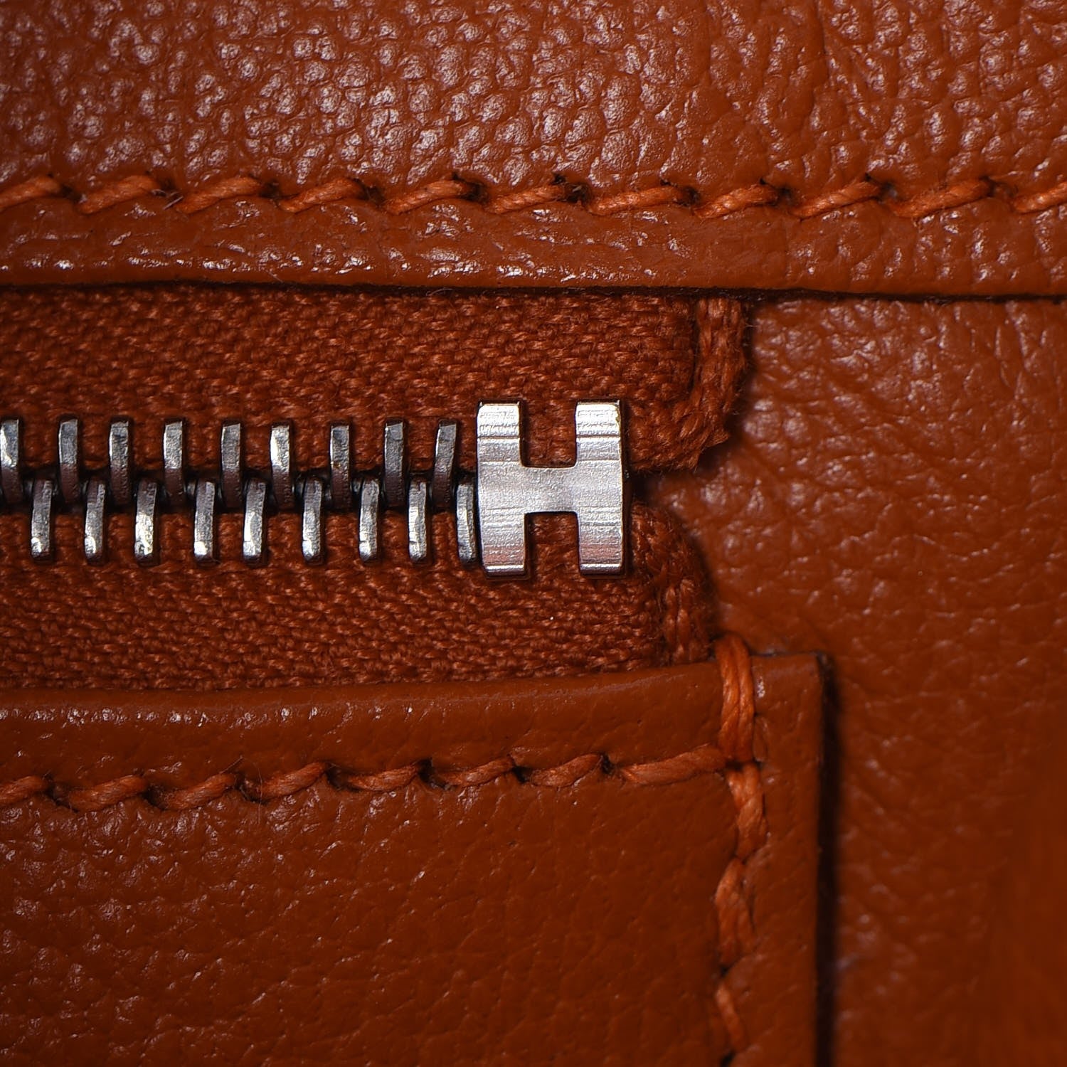 Hermes Taurillon Clemence HAC Birkin 32 Potiron 15 of 33