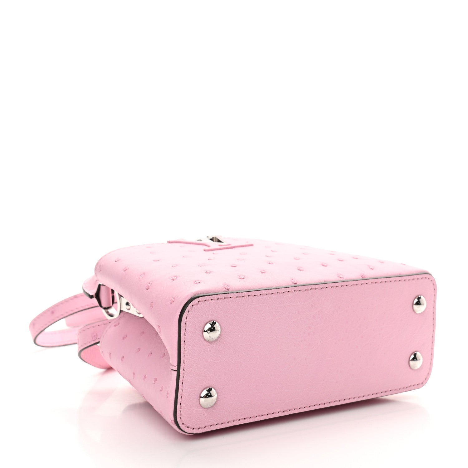 Louis Vuitton Ostrich Capucines Mini Pink 4 of 10