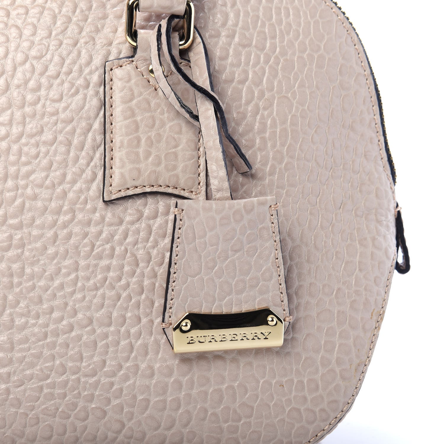 Burberry Heritage Grain Small Orchard Bowling Bag Beige 11 of 15