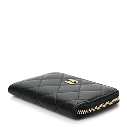 Chanel Lambskin Quilted Key Holder Case Black 8 of 8