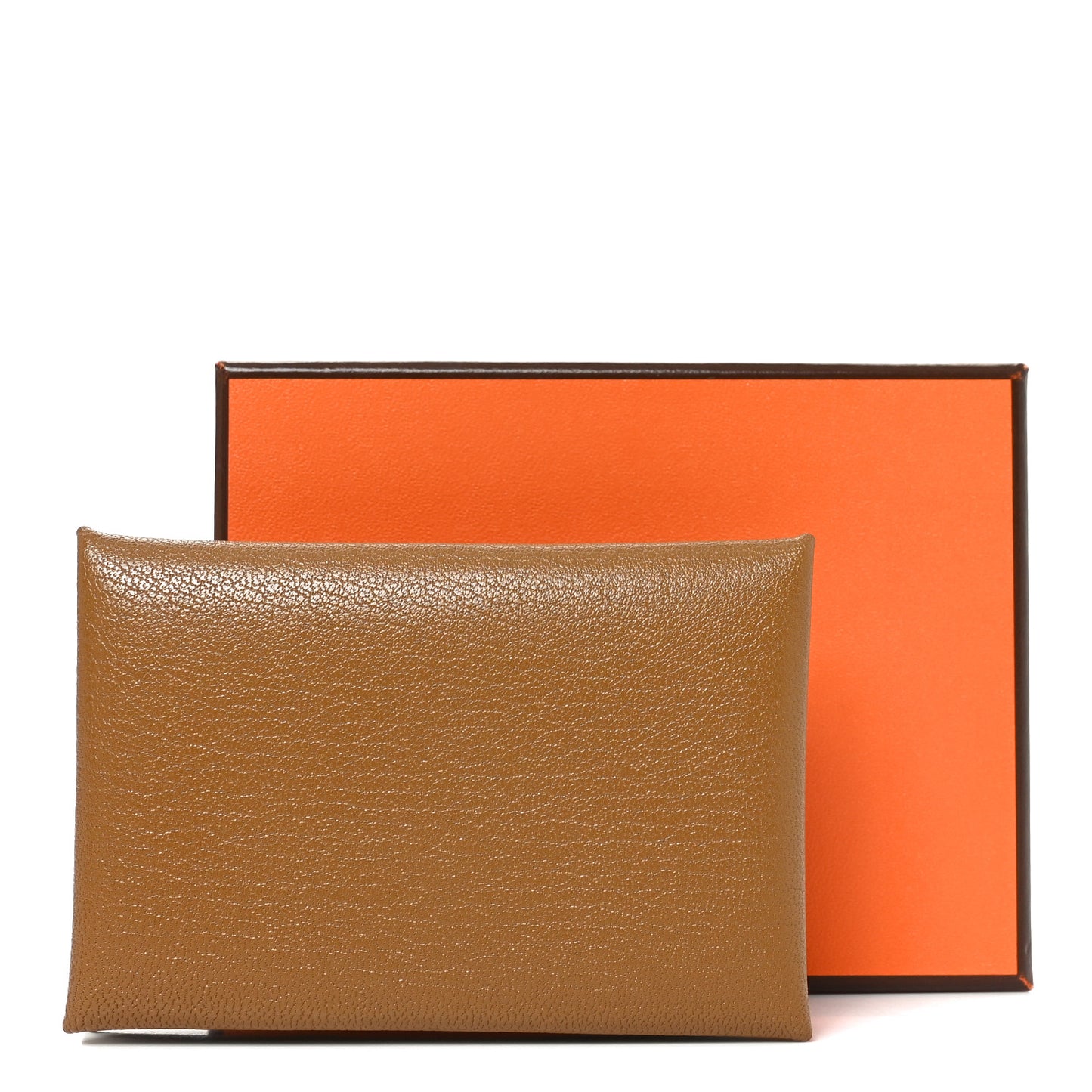 Chevre Mysore Calvi Card Case Caramel