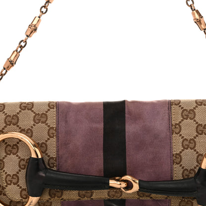Gucci Tom Ford Monogram Horsebit Web Clutch Purple 8 of 16