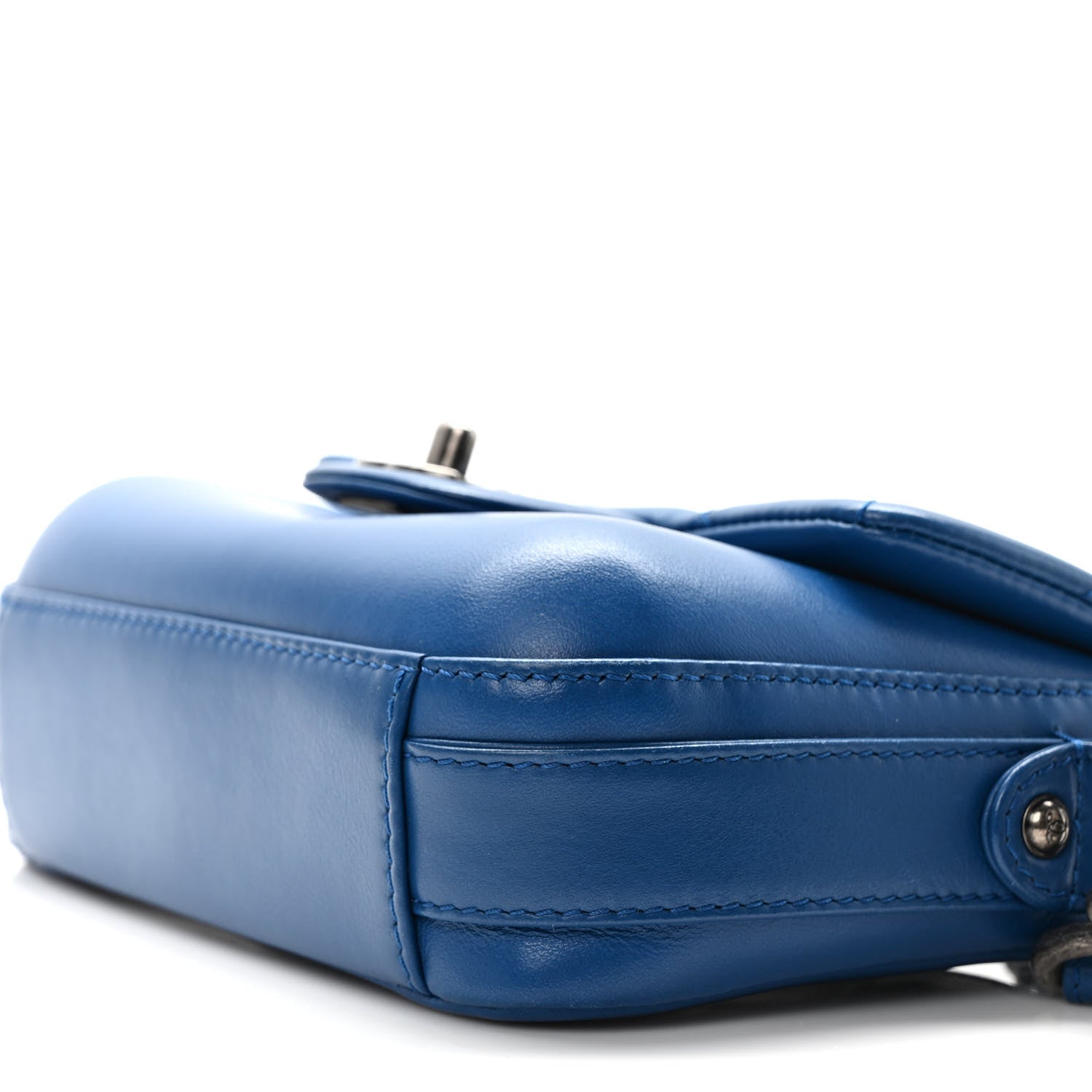 Chanel Calfskin Quilted Small Rock My Shoulder Flap Blue 8 of 9