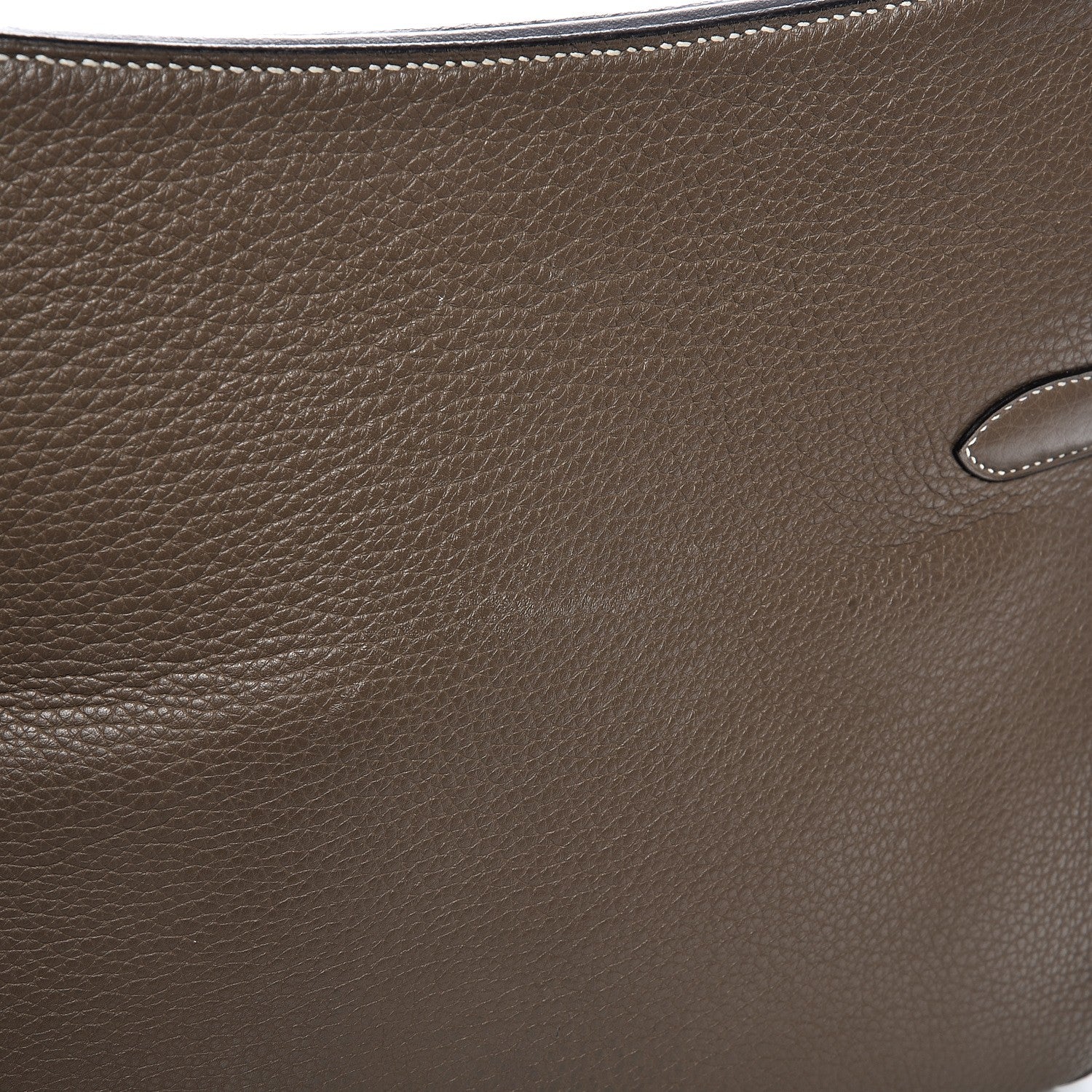 Hermes Taurillon Clemence Jypsiere 34 Etoupe 9 of 12