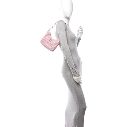 Miu Miu Nappa Matelasse Shoulder Bag Alabastro 3 of 20