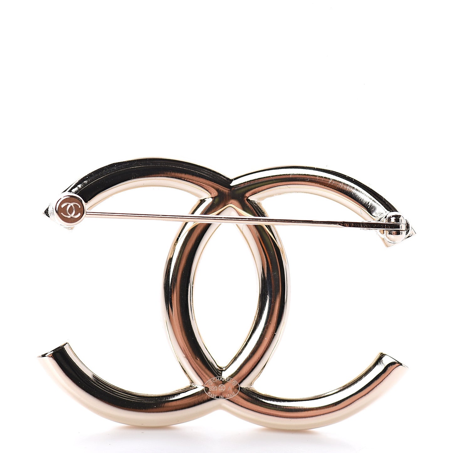 Baguette Crystal High Society CC Brooch Gold