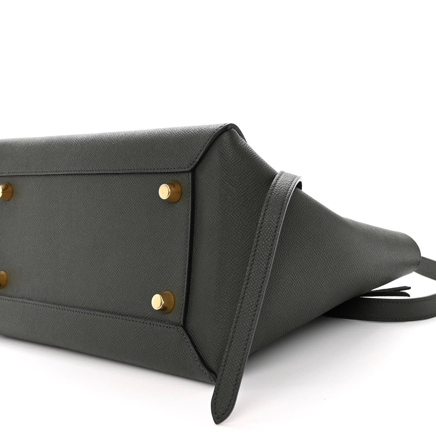 Celine Grained Calfskin Mini Belt Bag Dark Green 9 of 9