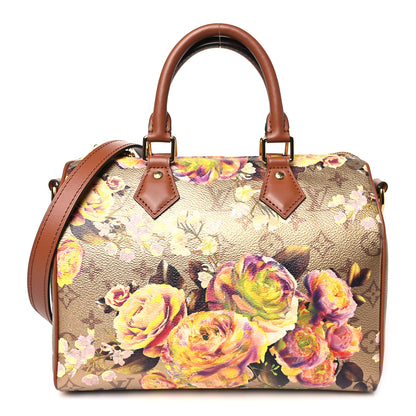 Louis Vuitton Metallic Monogram LV Garden Speedy Bandouliere 25 Gold 1 of 9