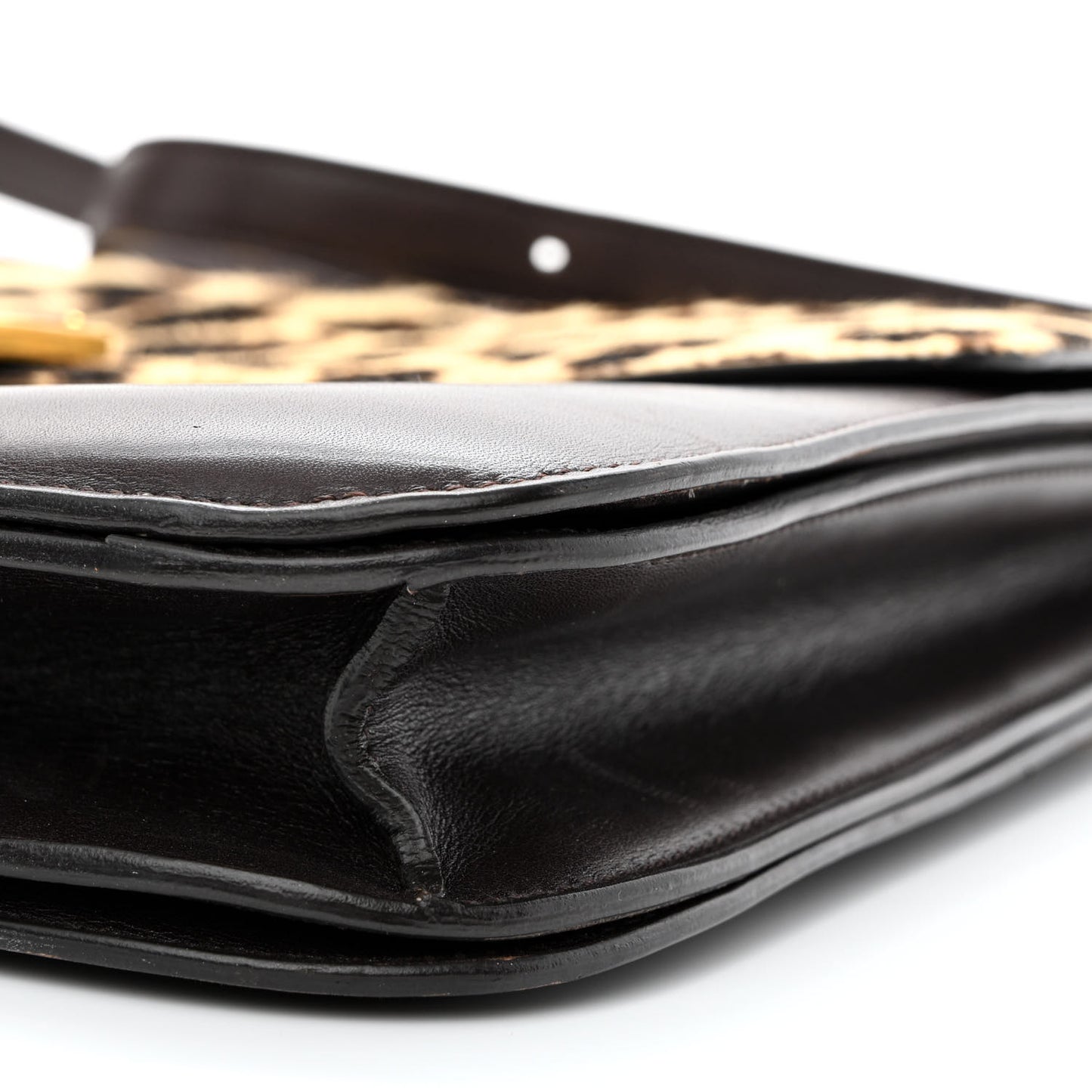 Smooth Calfskin Large Classic Box Flap Bag Black