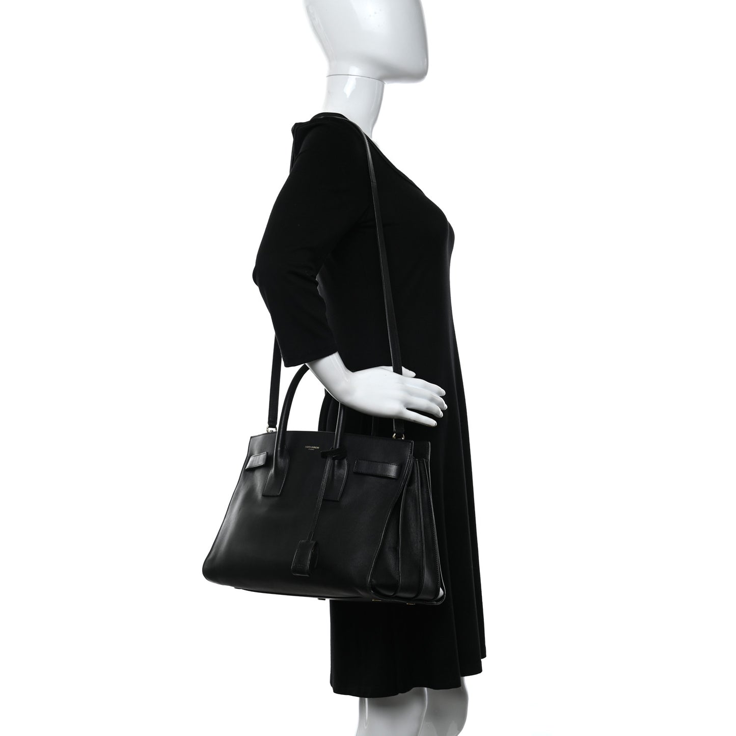 Calfskin Sac De Jour Black