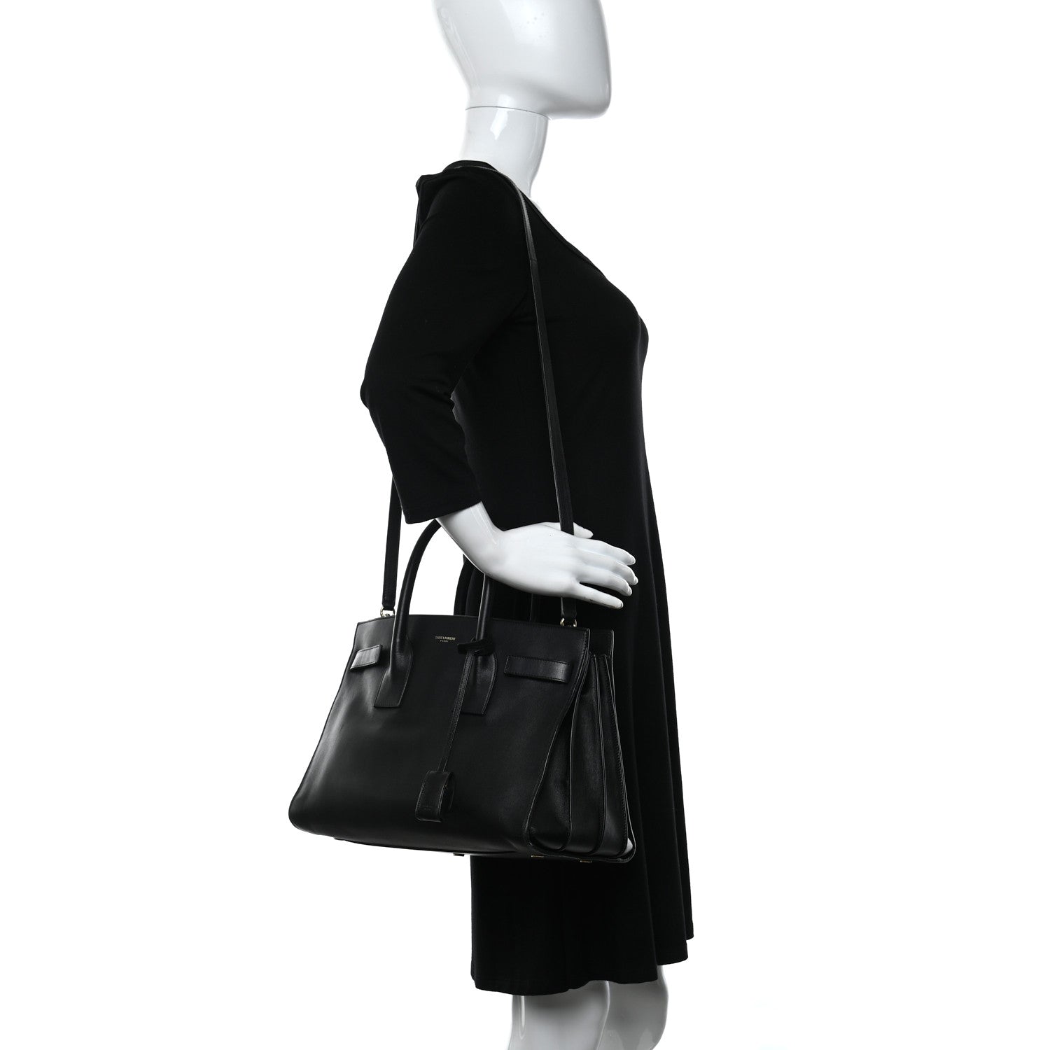 Saint Laurent Calfskin Sac De Jour Black 2 of 17