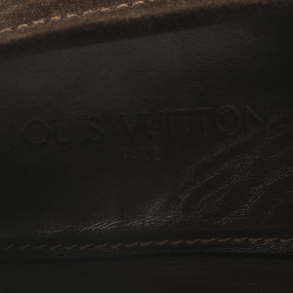 Louis Vuitton Mens Suede Monte Carlo Loafers 11 Brown 7 of 8