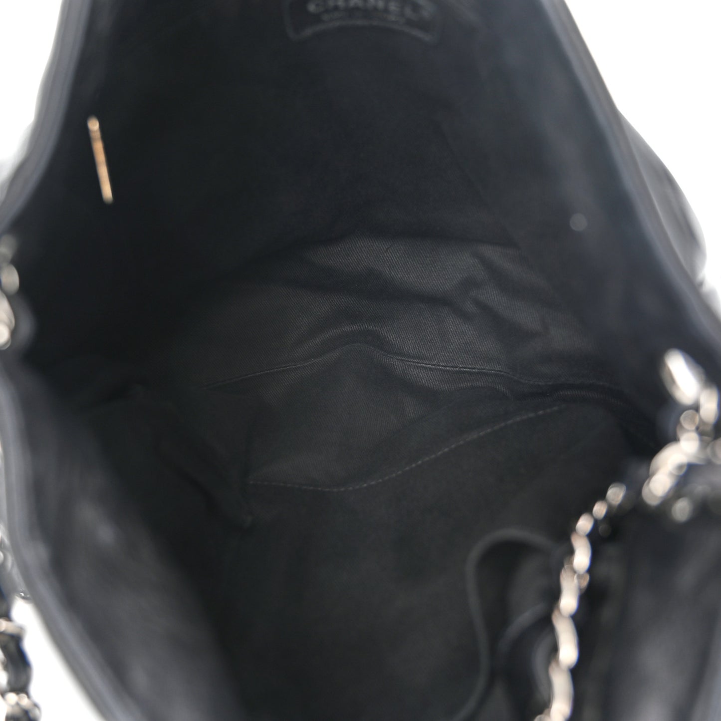 Lambskin Large Sharpei Shoulder Bag Black