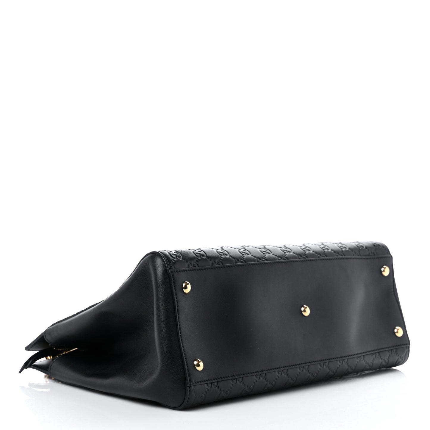 Guccissima Signature Large Shoulder Tote Bag Black