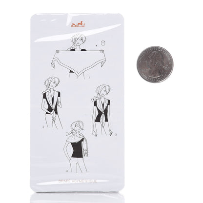 Hermes Knotting Cards Cartes A Nouer Carre Scarf Guide 2 of 3