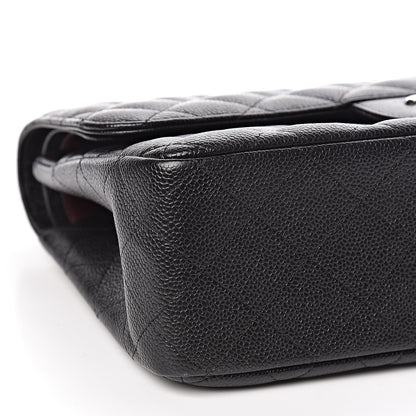 Chanel Caviar Quilted Jumbo Double Flap Black 8 of 11