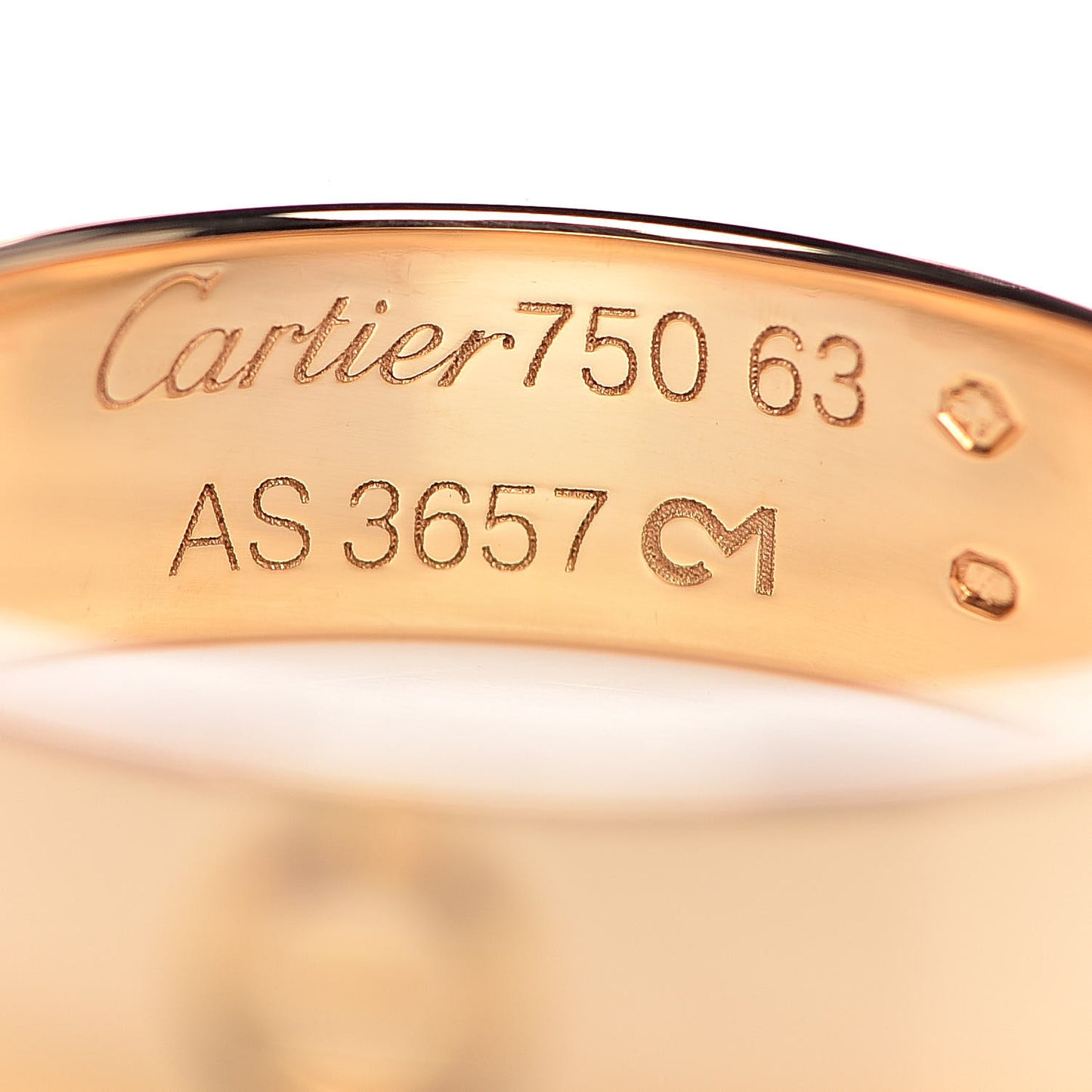18K Yellow Gold 6mm LOVE Ring 63 10.25