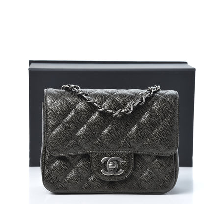 Chanel Caviar Quilted Mini Square Flap Charcoal 10 of 10